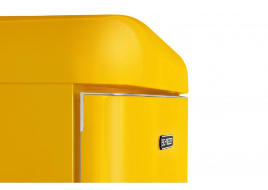 Schneider SCCB250VCAN Canary Yellow koelvries kast 182cm