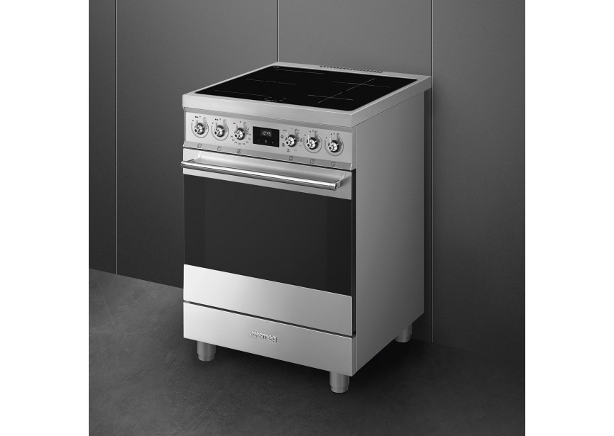 Smeg C61MX2 inox 60 cm inductie fornuis multifunctie oven