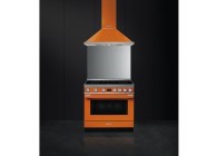 Smeg CPF9IPOR 90cm A+ inductiefornuis pyrolyse oven oranje