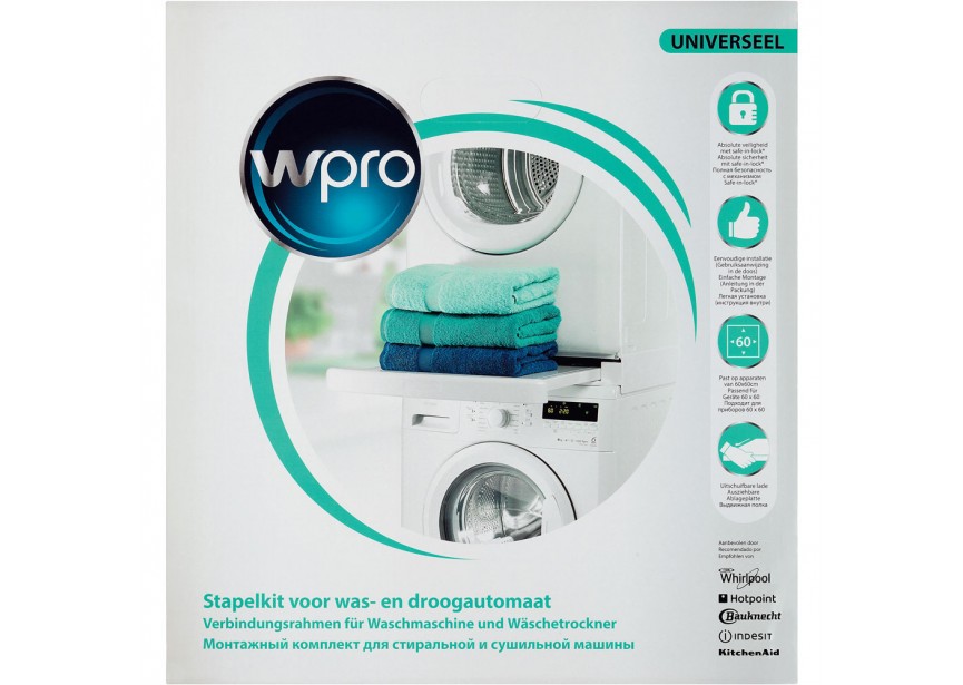 Wpro SKS101 orignele stapelkit voor was-droogkasten