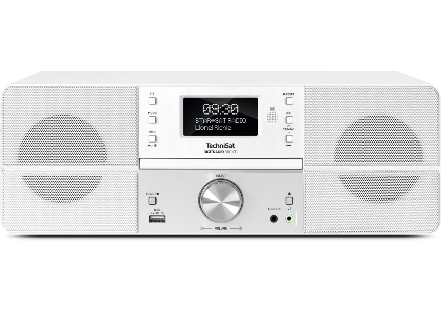 Technisat DAB+ Digitaleradio 360 CD speler wit