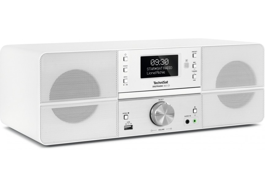 Technisat DAB+ Digitaleradio 360 CD speler wit