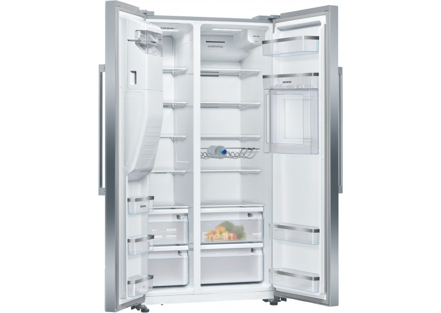 Siemens KA93GAIEP Side by Side inox-easyclean -kraan nodig-