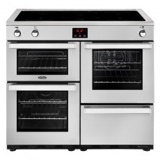 Belling Cookcentre 100 Ei RVS fornuis 5 inductiezone 4 oven
