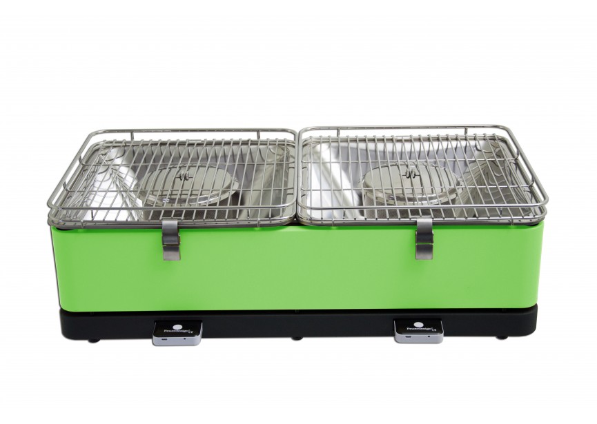 Feuerdesign SANTORIN GROEN XL rookvrije tafel grill barbecue