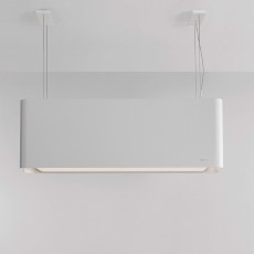 Novy 7550 Eilanddampkap + lichtarmatuur Mood 108 cm Wit