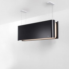 Novy 7552 Eilanddampkap + lichtarmatuur Mood 108 cm Zwart