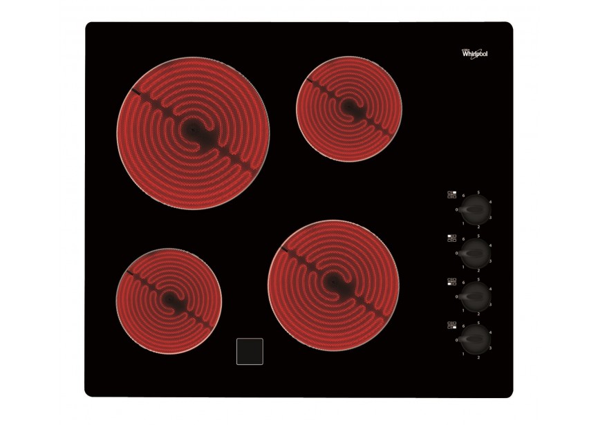 Whirlpool AKM9010NE vitrokeramische kookplaat draaiknoppen