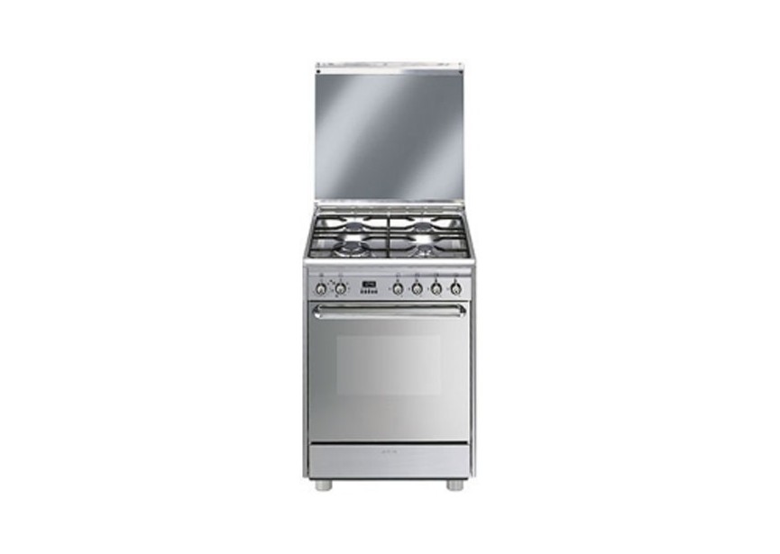 Smeg SCB60MX9 inox 60 cm gas fornuis multifunctionele oven