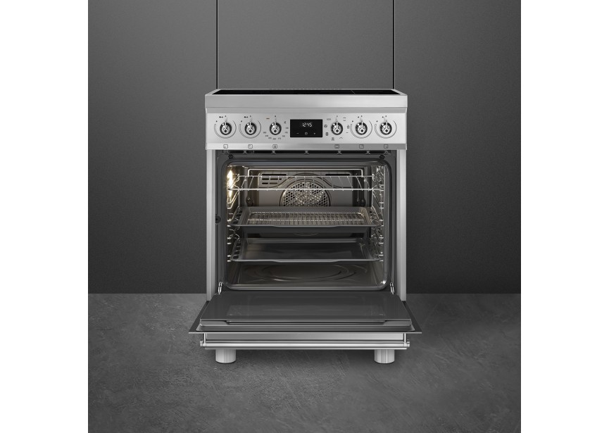 Smeg C61MX2 inox 60 cm inductie fornuis multifunctie oven