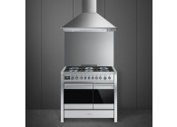 Smeg A2-81 100cm A-klasse gasfornuis 2 ovens 1 multi Inox