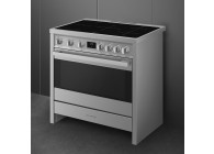 Smeg B95IMX9 90 cm A-klasse inductiefornuis oven Inox