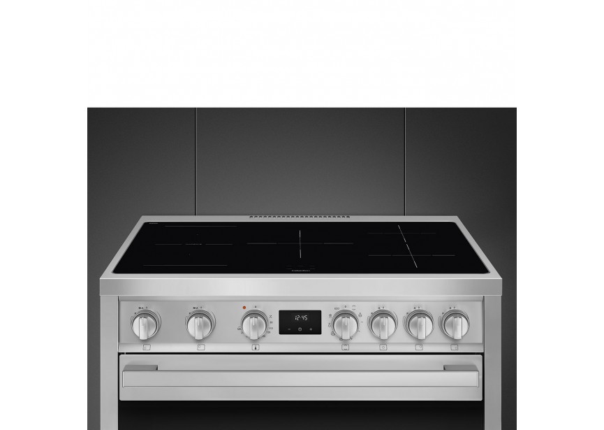 Smeg B95IMX9 90 cm A-klasse inductiefornuis oven Inox