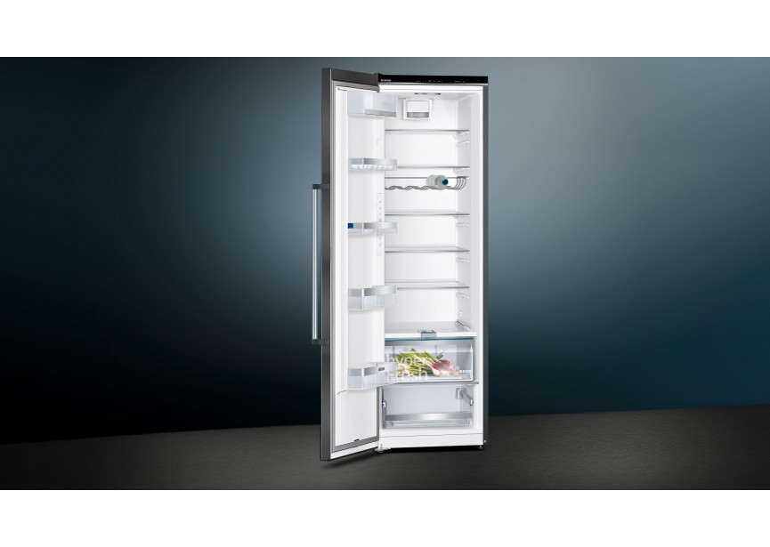 Siemens KS36VAXEP 186 cm vrijstaande koelkast Zwart Inox