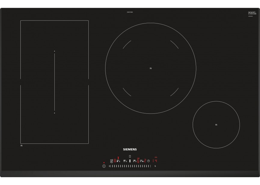 Siemens ED851FSB5E 80 cm Flex inductie kookplaat zwart