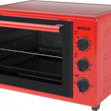 Wiggo WMO-E353(R) - Vrijstaande Oven - 35 liter - Rood