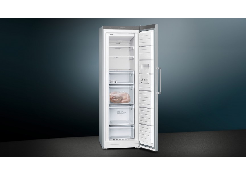 Siemens GS36NVIEP 186 cm 242 L Inox Diepvriezer