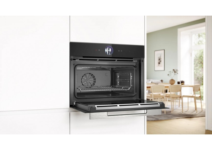 Bosch CSG7364B1 A+ compacte bakoven met stoomfunctie Zwart