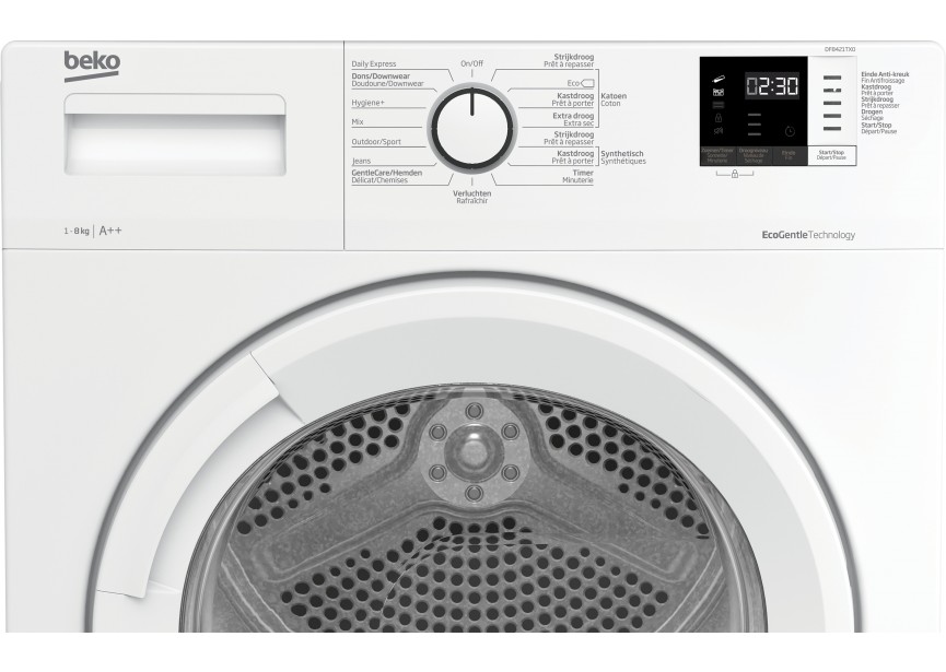 Beko DF8421TXO A++ 8 Kg zuinige warmte-pomp droogkast