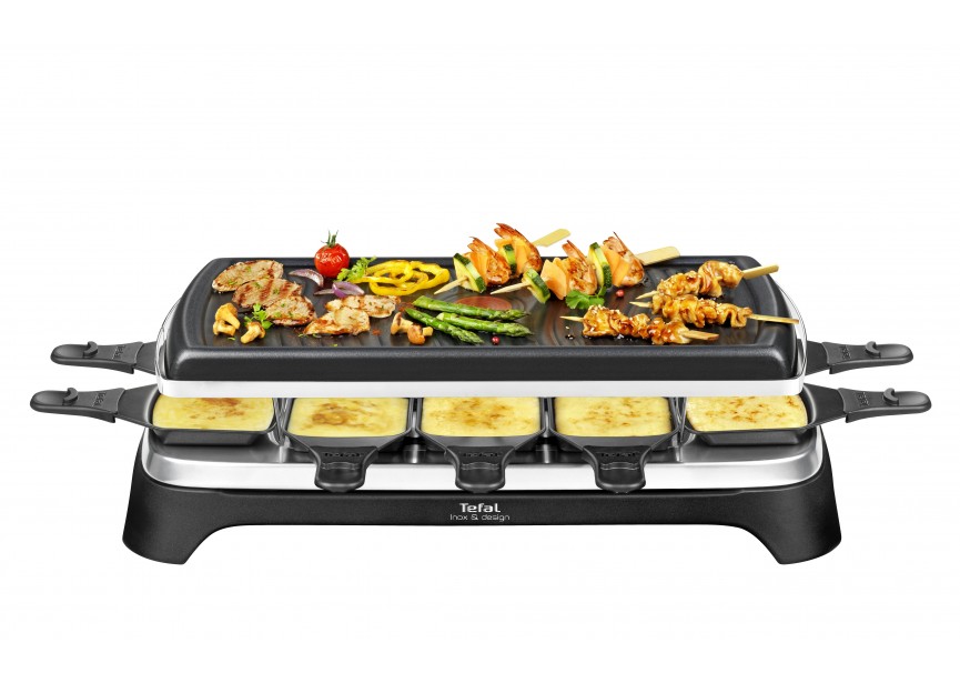 Tefal RE458812 Raclette inox design 10 personen