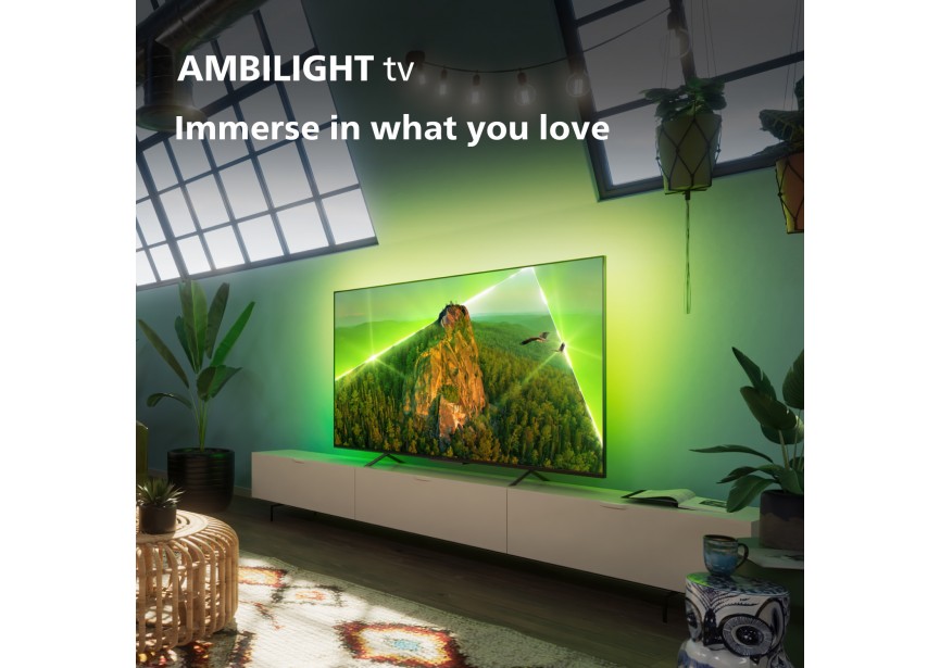 Philips 43 109 cm Ambilight 4K UHD Smart LED TV 43PUS810812