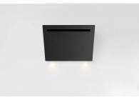 Novy 7858 Vision wanddampkap 75 cm zwart / inox recirculatie