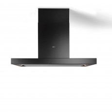 Novy 7642 FLATLINE 90 cm zwart eilanddampkap