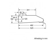 Siemens LU63LCC50 60 cm Inox onderbouw dampkap