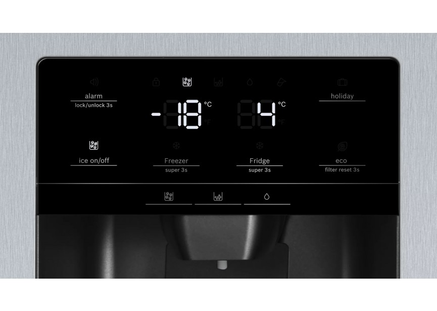 Bosch KAD93AIEP inox RVS amerikaanse koelkast -kraan nodig-