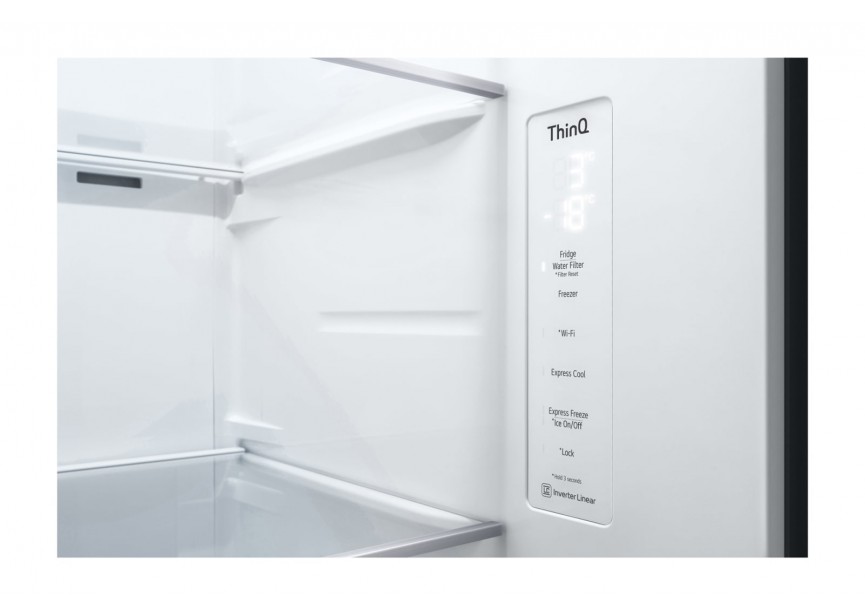 LG GSGV80PYLD Side by Side met Scherm Zilver -kraan nodig-