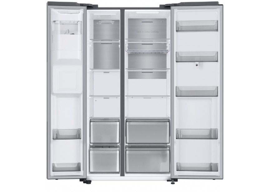 Samsung RS6HA8891SLEF Side by Side Display Grijs kraan nodig