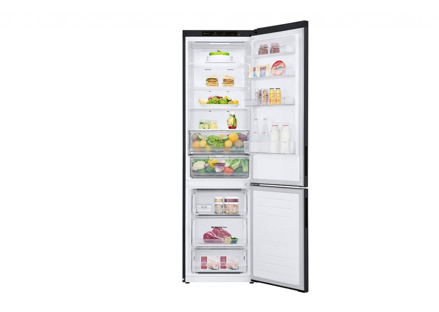 LG GBP62MCNBC 203 cm 384 L No Frost koel-vrieskast mat zwart