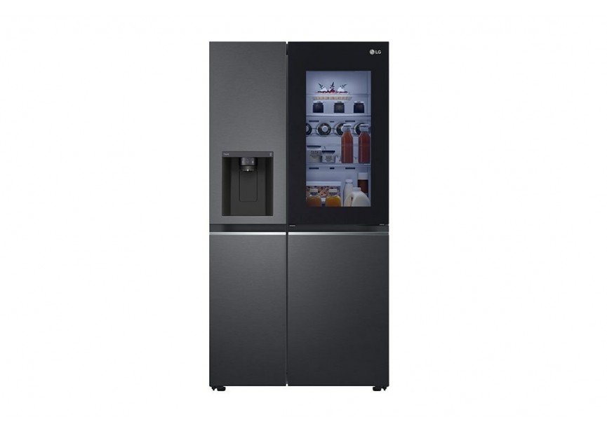 LG GSXV81MCLE Amerikaanse koelkast met scherm Mat Zwart