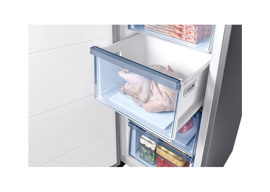 Samsung RZ32M7005SA 186 cm 323 L diepvriezer Grijs Inox