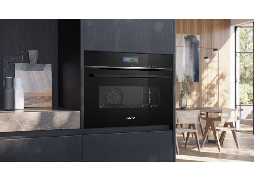 Siemens CS736G1B1 A+ compacte bakoven met stoomfunctie Zwart