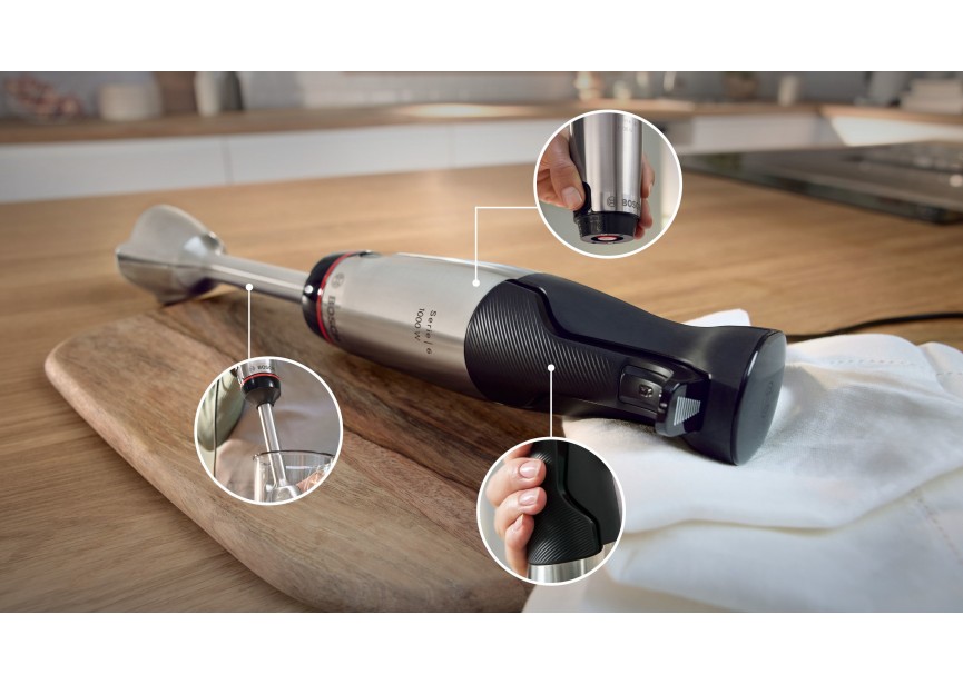 Bosch MSM6M610 1000 Watt! Mixer Inox staaf met beker
