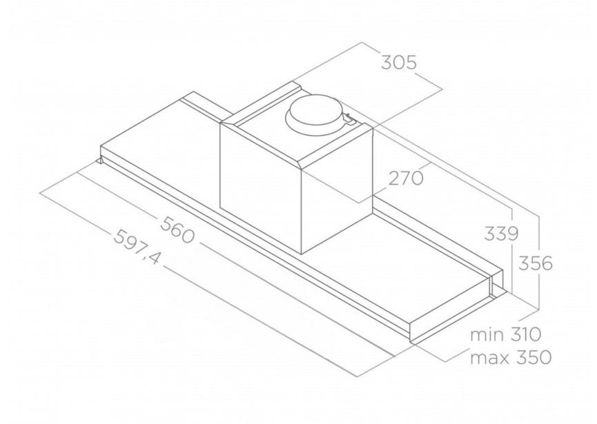 Elica PRF0160153 LEVER IX/A/60 inbouwgroep