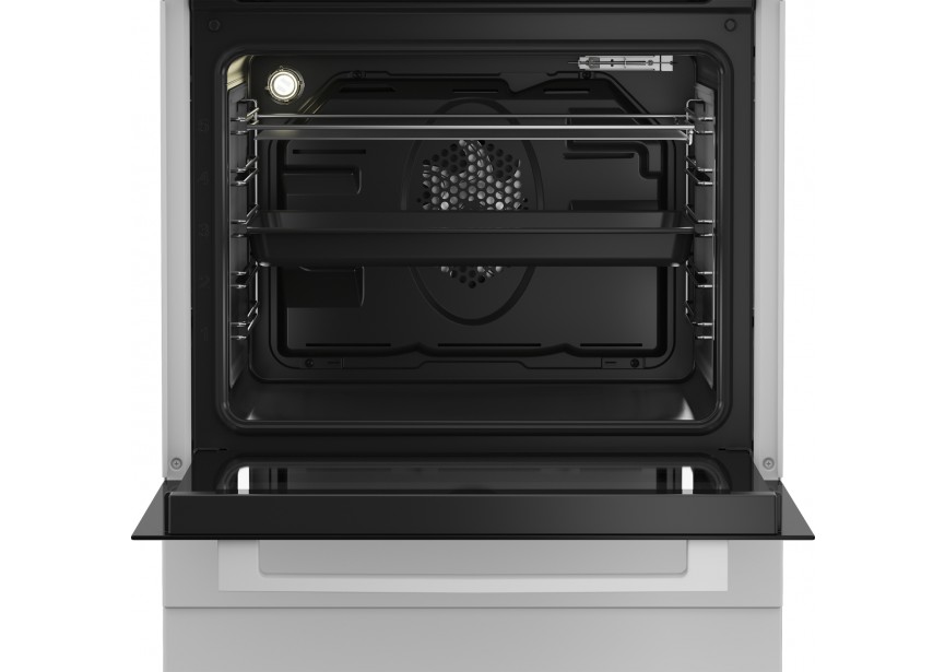 Beko 60 cm vrijstaande INDUCTIE fornuis XL72 Liter oven