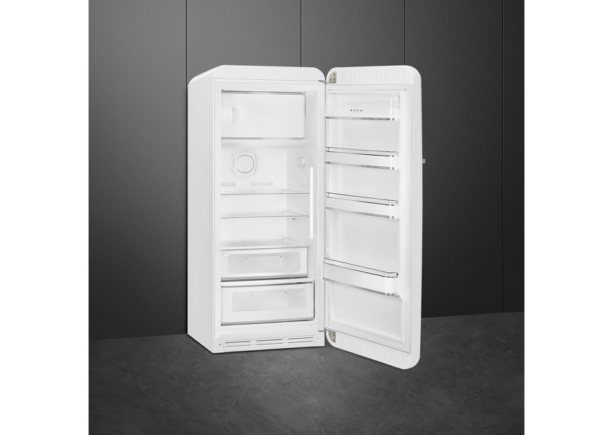Smeg FAB28RWH5 153cm 270L Retro Witte koelkast vriesvak