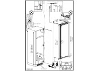 Beko BLSA210M4SN 122 cm inbouw koelkast glijscharnier