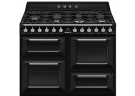 Smeg TR4110BL1 110 cm zwart Victoria gas fornuis