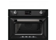 Smeg SO4902M1N 45 cm nis Victoria Zwart combi oven