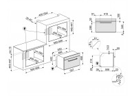 Smeg SO4902M1N 45 cm nis Victoria Zwart combi oven