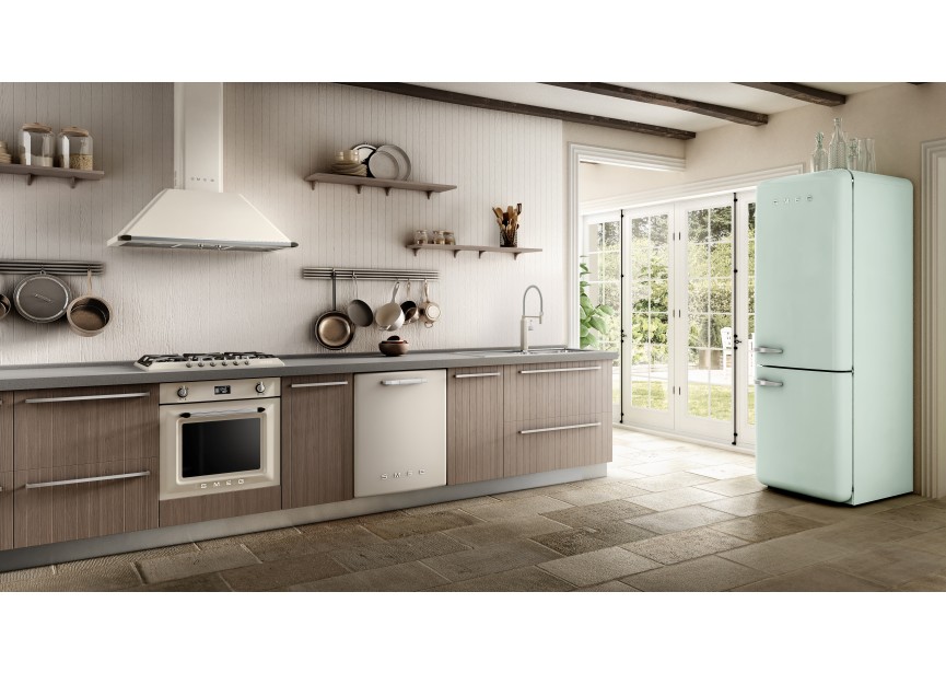 Smeg SR975PGH 75 cm gaskookplaat Victoria Creme