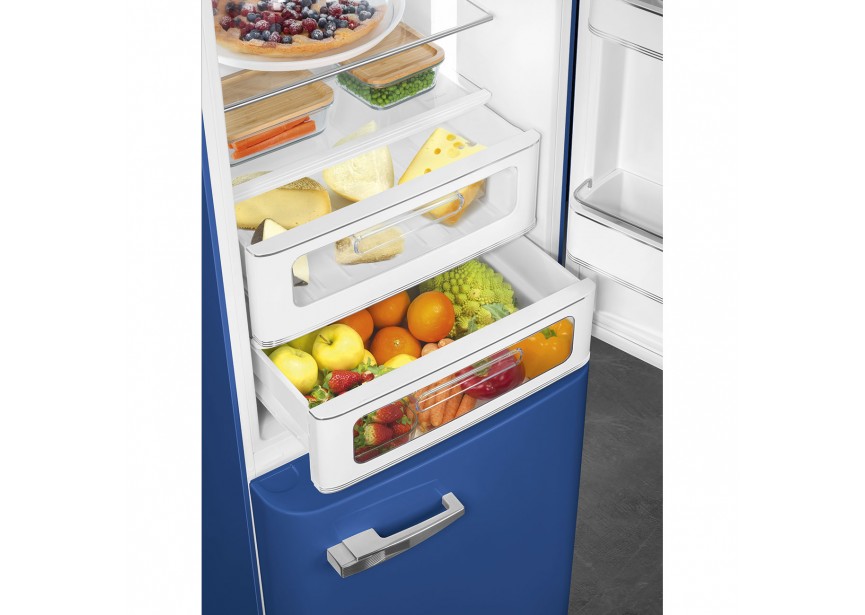 Smeg FAB32RBE5 Retro Donker Blauwe koel vries combinatie