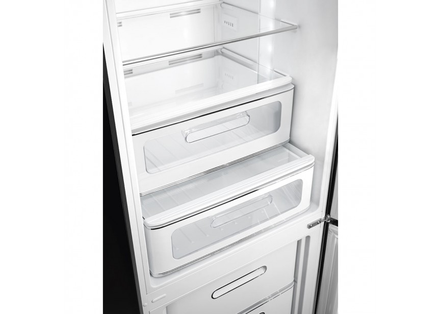Smeg FAB32RBL5 Retro Zwarte koel vries combinatie