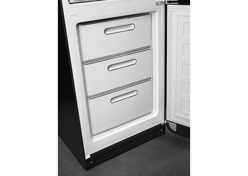 Smeg FAB32RBL5 Retro Zwarte koel vries combinatie