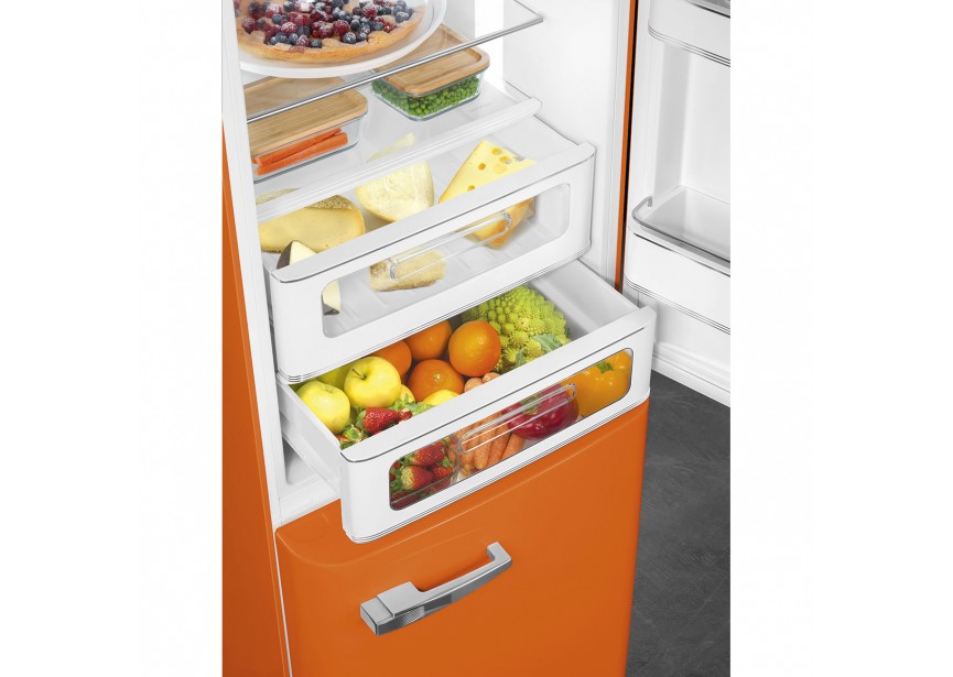 Smeg FAB32ROR5 Retro Oranje koel vries combinatie
