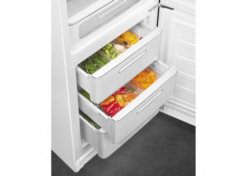 Smeg FAB32RWH5 Retro Witte koel vries combinatie
