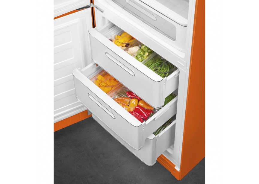 Smeg FAB32LOR5 Retro Oranje koel vries combinatie
